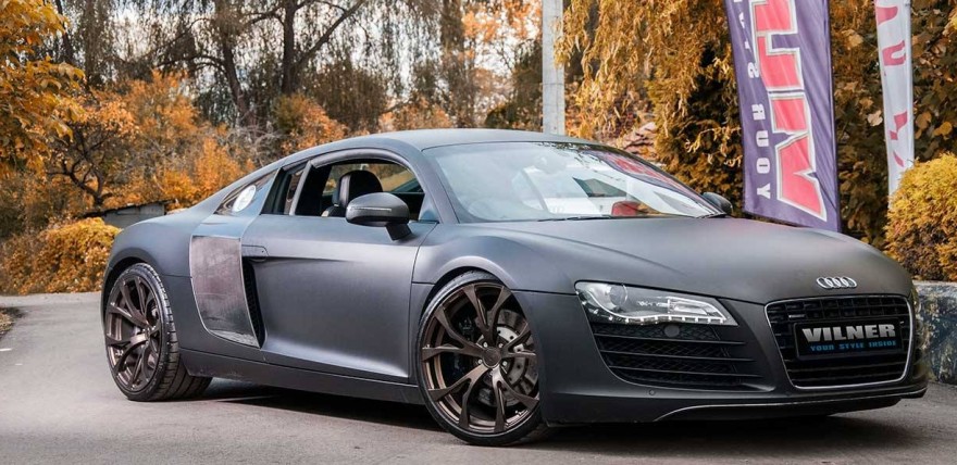 This Audi R8 by Vilner is Ready for Some Monochromatic Mayhem