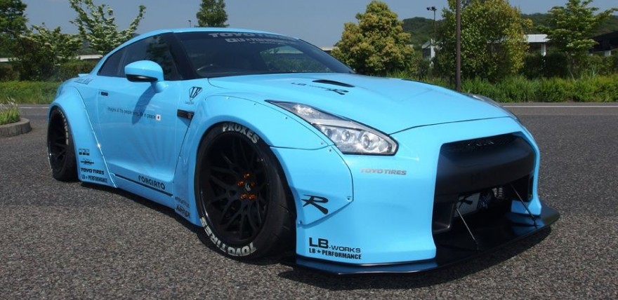 Liberty Walk Sky Blue Godzilla Gt R R With Armytrix Exhaust My Xxx Hot Girl 