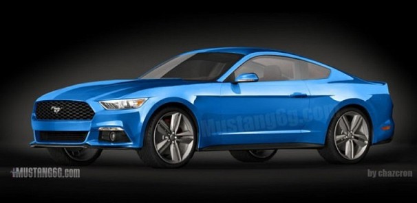 Rendering of the 2015 Ford Mustang