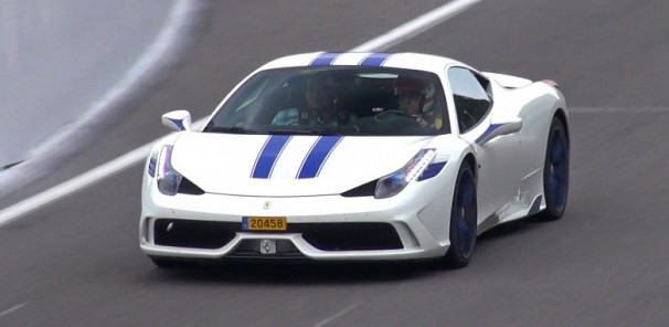 Customized Ferrari 458 Speciale - Start up, Fly by, Accelerations!