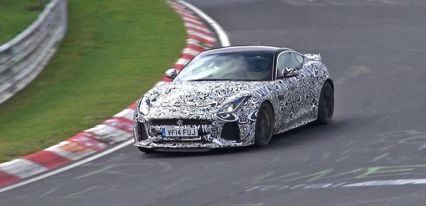 2016 Jaguar F-Type SVR Coupe Testing HARD on the Nürburgring! - Spy Video