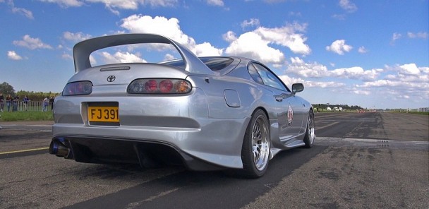 900HP+ Toyota Supra in action on the Dragstrip!